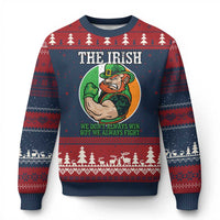 Funny The Irish We Don't Always Win But We Always Fight Ugly Christmas Sweater - Wonder Print Shop