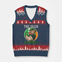 Funny The Irish We Don't Always Win But We Always Fight V-Neck Knit Sweater Vest - Wonder Print Shop