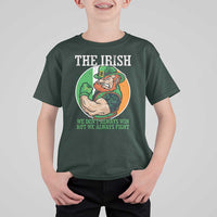 Funny The Irish We Don't Always Win But We Always Fight T Shirt For Kid