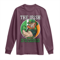 Funny The Irish We Don't Always Win But We Always Fight Long Sleeve Shirt