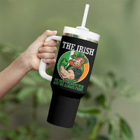 Funny The Irish We Don't Always Win But We Always Fight Tumbler With Handle