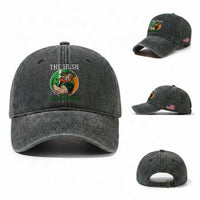 Funny The Irish We Don't Always Win But We Always Fight Washed Cotton Baseball Cap