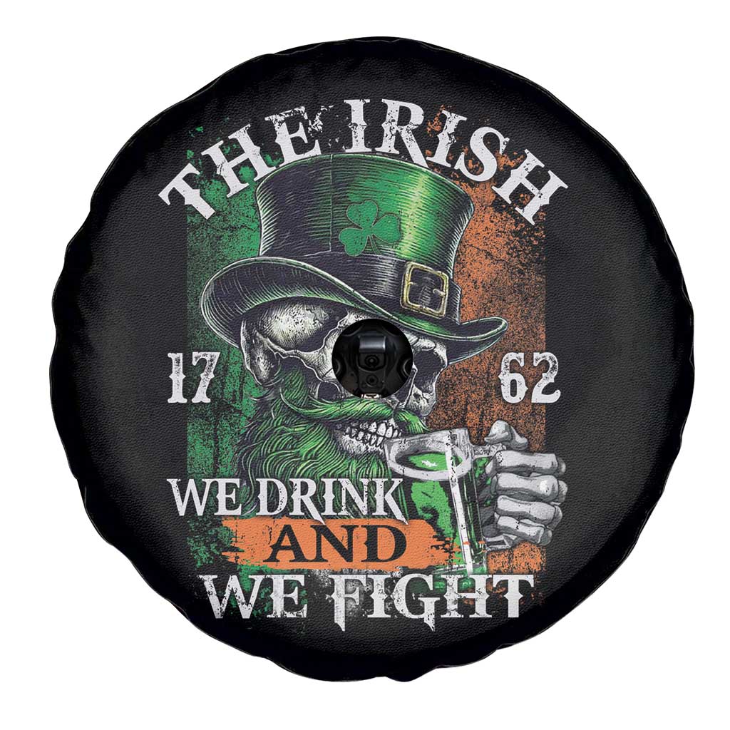 Irish Soldiers 1762 Spare Tire Cover The Irish We Drink And We Fight Shamrock Skull Beer