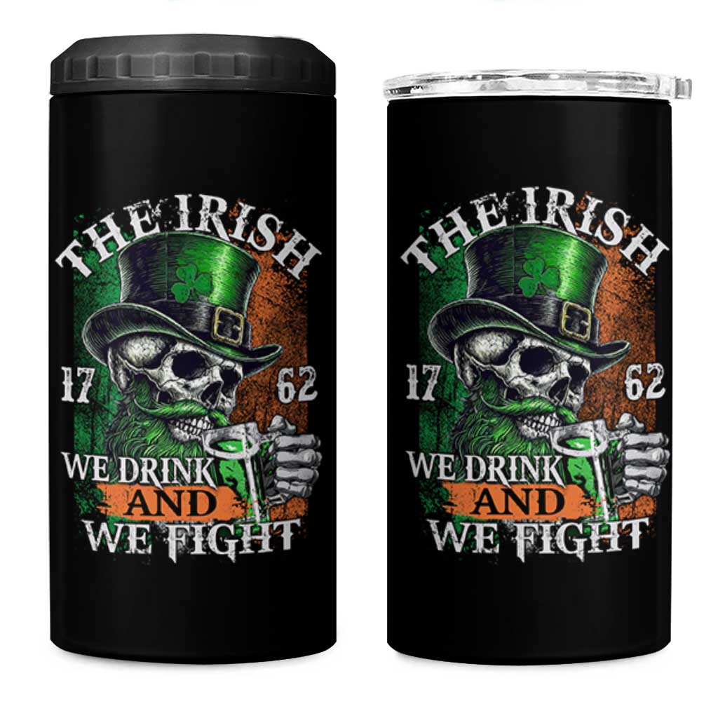 Irish Soldiers 1762 4 in 1 Can Cooler Tumbler The Irish We Drink And We Fight Shamrock Skull Beer - Wonder Print Shop