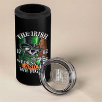 Irish Soldiers 1762 4 in 1 Can Cooler Tumbler The Irish We Drink And We Fight Shamrock Skull Beer - Wonder Print Shop