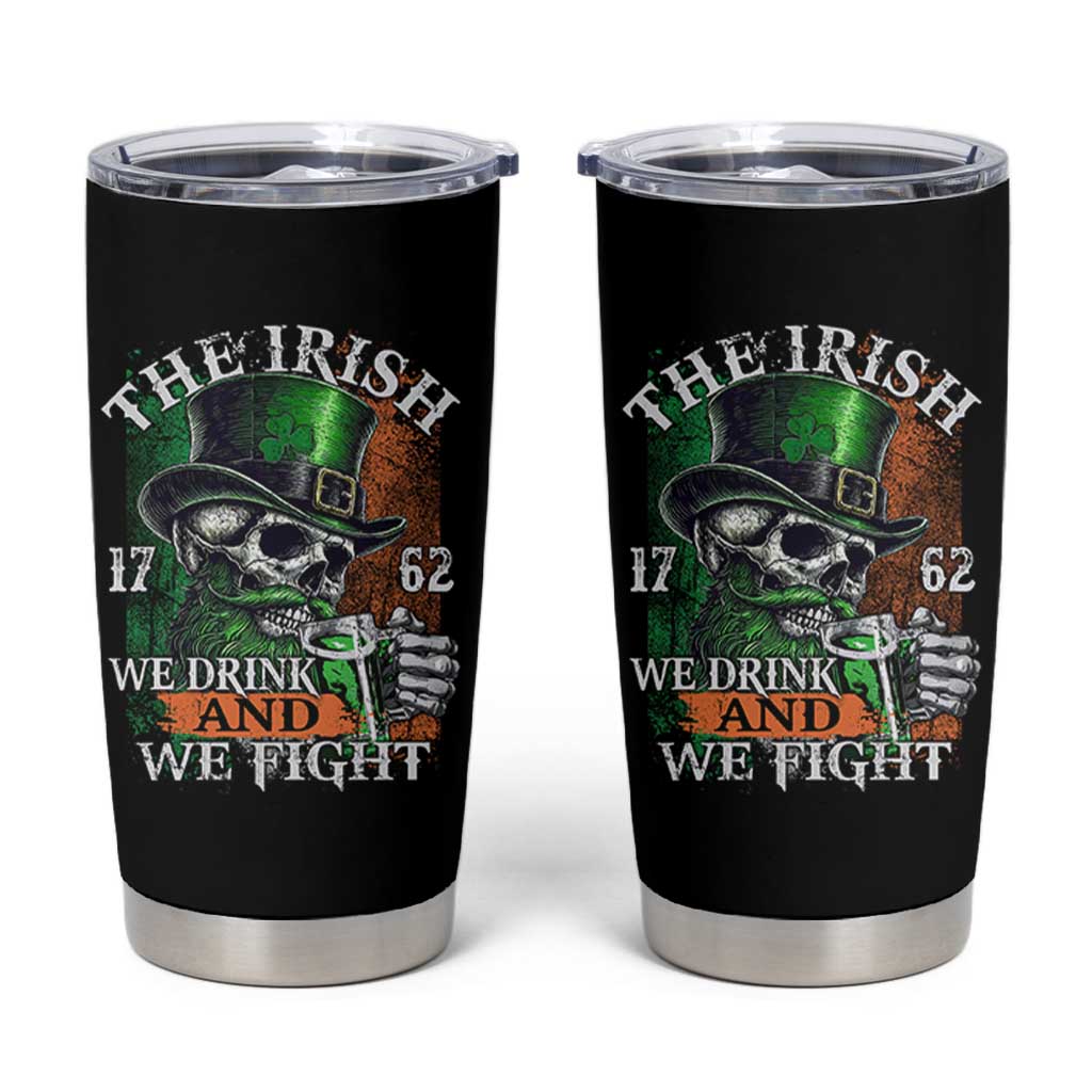 Irish Soldiers 1762 Tumbler Cup The Irish We Drink And We Fight Shamrock Skull Beer - Wonder Print Shop