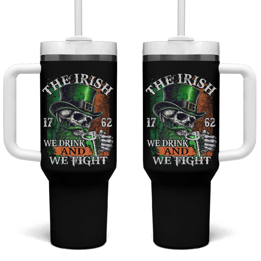 Irish Soldiers 1762 Tumbler With Handle The Irish We Drink And We Fight Shamrock Skull Beer - Wonder Print Shop