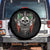 Funny Irish Warrior Spare Tire Cover Vintage Skull Celtic Cross Ireland Flag