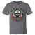 Funny Irish Warrior T Shirt Vintage Skull Celtic Cross Ireland Flag