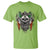 Funny Irish Warrior T Shirt Vintage Skull Celtic Cross Ireland Flag