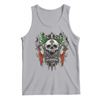 Funny Irish Warrior Tank Top Vintage Skull Celtic Cross Ireland Flag