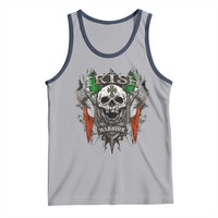 Funny Irish Warrior Tank Top Vintage Skull Celtic Cross Ireland Flag
