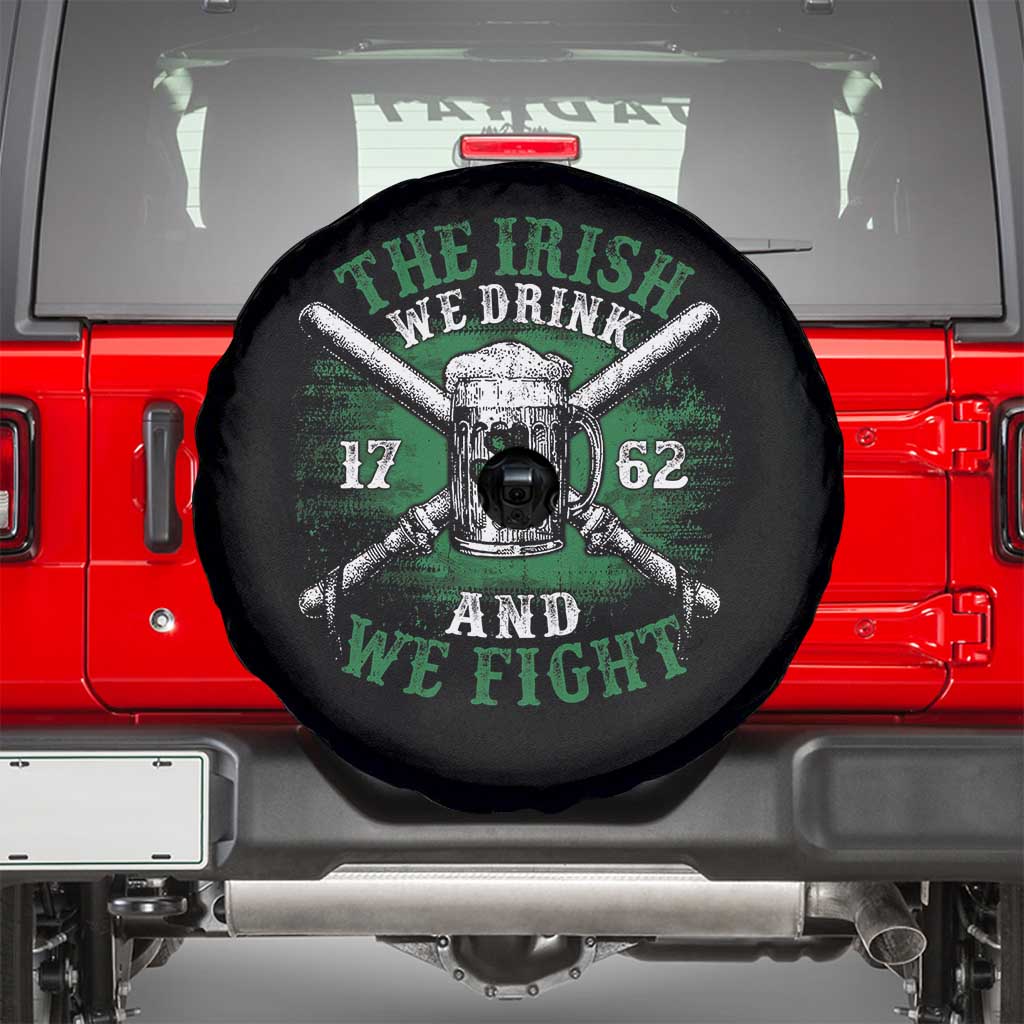 Irish Soldiers 1762 Spare Tire Cover The Irish We Drink And We Fight Shamrock Beer Parade