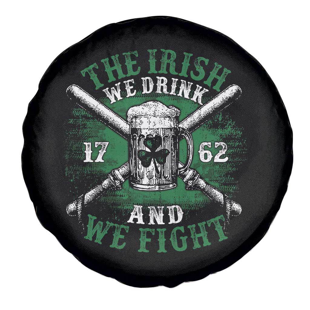 Irish Soldiers 1762 Spare Tire Cover The Irish We Drink And We Fight Shamrock Beer Parade