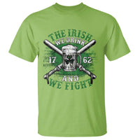 Irish Soldiers 1762 T Shirt The Irish We Drink And We Fight Shamrock Beer Parade