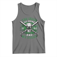 Irish Soldiers 1762 Tank Top The Irish We Drink And We Fight Shamrock Beer Parade