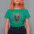 Irish Viking T Shirt For Women Irish To The Bone Vintage Ireland Flag Skull