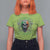 Irish Viking T Shirt For Women Irish To The Bone Vintage Ireland Flag Skull