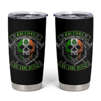 Irish Viking Tumbler Cup Irish To The Bone Vintage Ireland Flag Skull