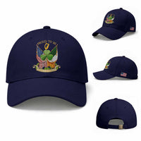 Proud To Be Irish American Baseball Cap Vintage Ireland USA Flag Shamrock Harp