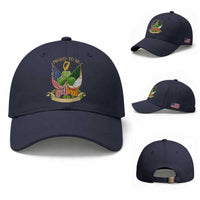 Proud To Be Irish American Baseball Cap Vintage Ireland USA Flag Shamrock Harp