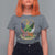 Proud To Be Irish American T Shirt For Women Vintage Ireland USA Flag Shamrock Harp