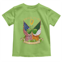 Proud To Be Irish American Toddler T Shirt Vintage Ireland USA Flag Shamrock Harp