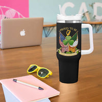 Proud To Be Irish American Tumbler With Handle Vintage Ireland USA Flag Shamrock Harp