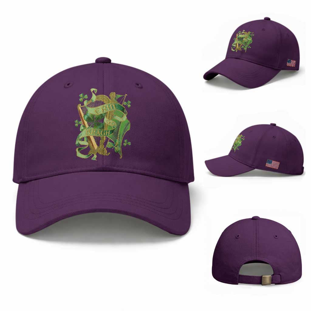 Irish Pride Baseball Cap Erin Go Bragh Harp Shamrock St Patrick's Day