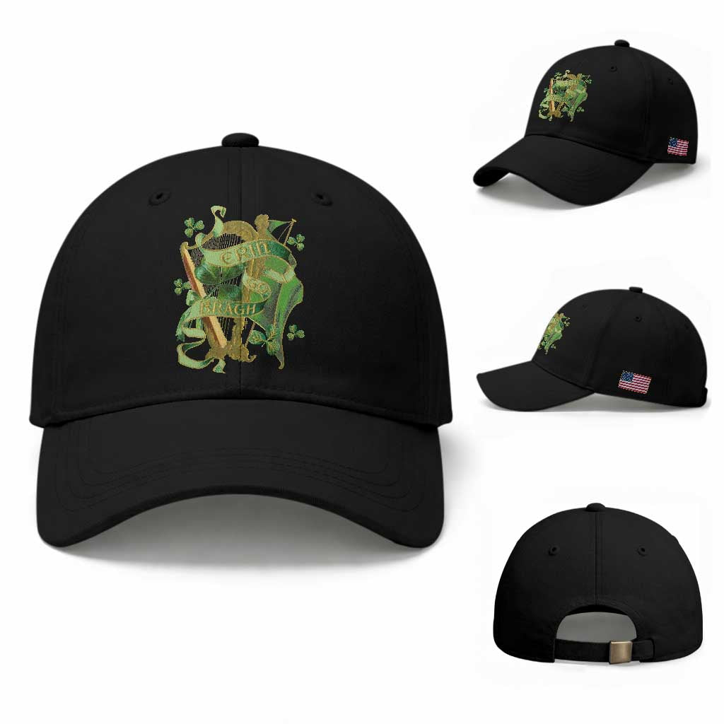 Irish Pride Baseball Cap Erin Go Bragh Harp Shamrock St Patrick's Day