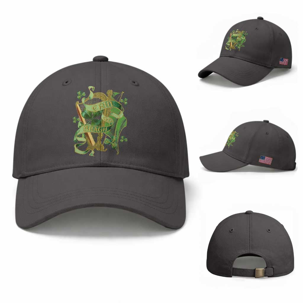 Irish Pride Baseball Cap Erin Go Bragh Harp Shamrock St Patrick's Day