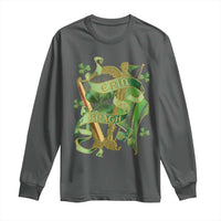 Irish Pride Long Sleeve Shirt Erin Go Bragh Harp Shamrock St Patrick's Day
