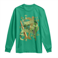 Irish Pride Long Sleeve Shirt Erin Go Bragh Harp Shamrock St Patrick's Day