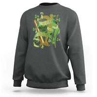 Irish Pride Sweatshirt Erin Go Bragh Harp Shamrock St Patrick's Day