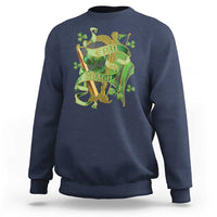 Irish Pride Sweatshirt Erin Go Bragh Harp Shamrock St Patrick's Day