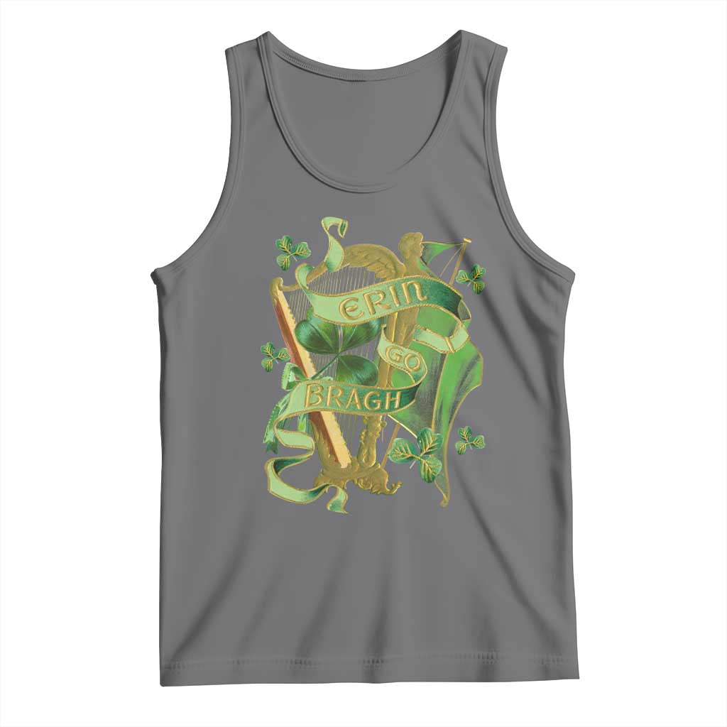Irish Pride Tank Top Erin Go Bragh Harp Shamrock St Patrick's Day