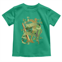 Irish Pride Toddler T Shirt Erin Go Bragh Harp Shamrock St Patrick's Day