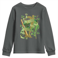 Irish Pride Youth Sweatshirt Erin Go Bragh Harp Shamrock St Patrick's Day
