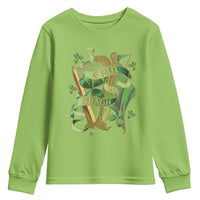 Irish Pride Youth Sweatshirt Erin Go Bragh Harp Shamrock St Patrick's Day