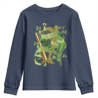 Irish Pride Youth Sweatshirt Erin Go Bragh Harp Shamrock St Patrick's Day