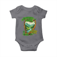 Irish Pride Baby Onesie Ireland Forever Erin Go Bragh Harp Shamrock