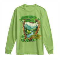 Irish Pride Long Sleeve Shirt Ireland Forever Erin Go Bragh Harp Shamrock