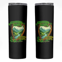 Irish Pride Skinny Tumbler Ireland Forever Erin Go Bragh Harp Shamrock