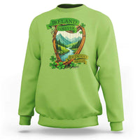 Irish Pride Sweatshirt Ireland Forever Erin Go Bragh Harp Shamrock