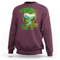 Irish Pride Sweatshirt Ireland Forever Erin Go Bragh Harp Shamrock
