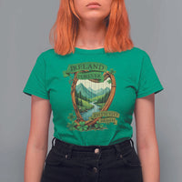 Irish Pride T Shirt For Women Ireland Forever Erin Go Bragh Harp Shamrock