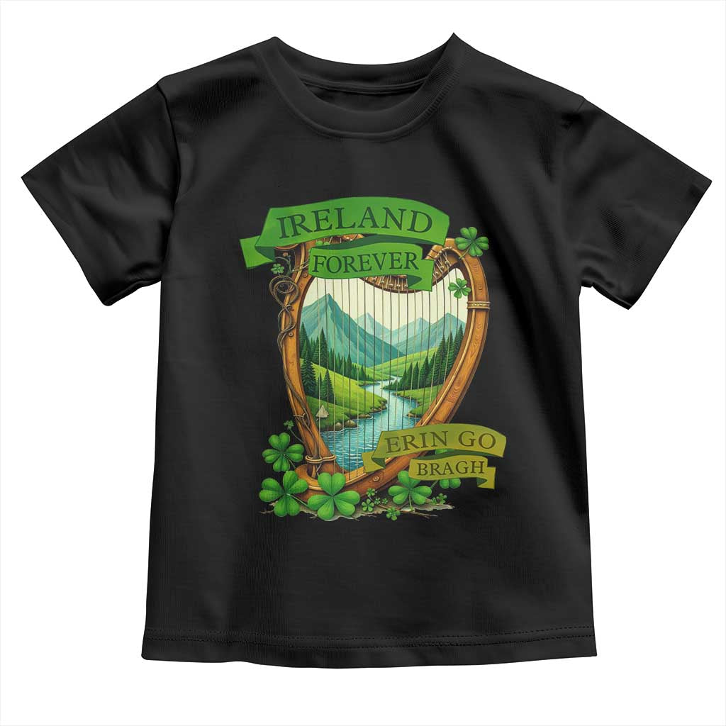 Irish Pride Toddler T Shirt Ireland Forever Erin Go Bragh Harp Shamrock