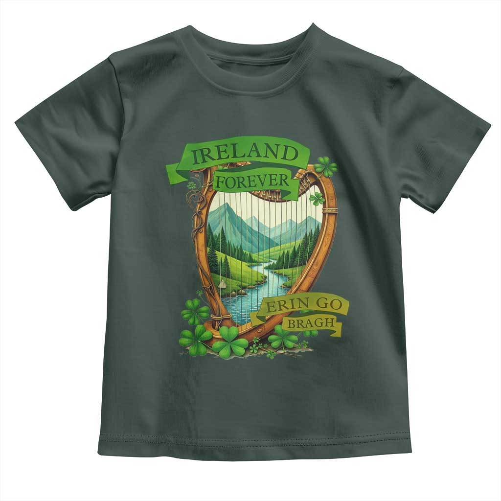 Irish Pride Toddler T Shirt Ireland Forever Erin Go Bragh Harp Shamrock