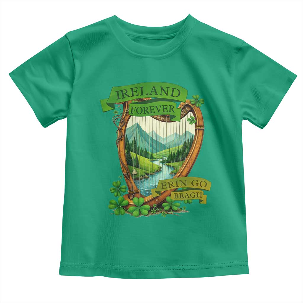 Irish Pride Toddler T Shirt Ireland Forever Erin Go Bragh Harp Shamrock