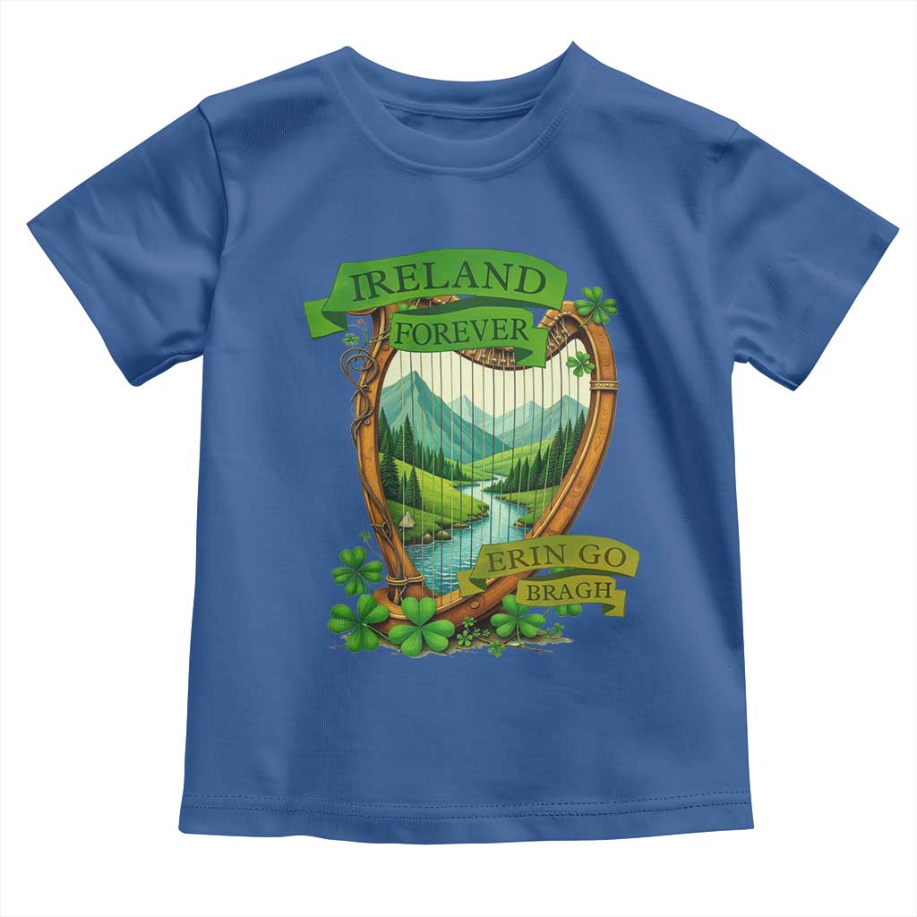 Irish Pride Toddler T Shirt Ireland Forever Erin Go Bragh Harp Shamrock